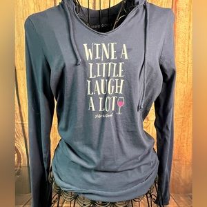 Life is good Long sleeve hoodie T shirt size S